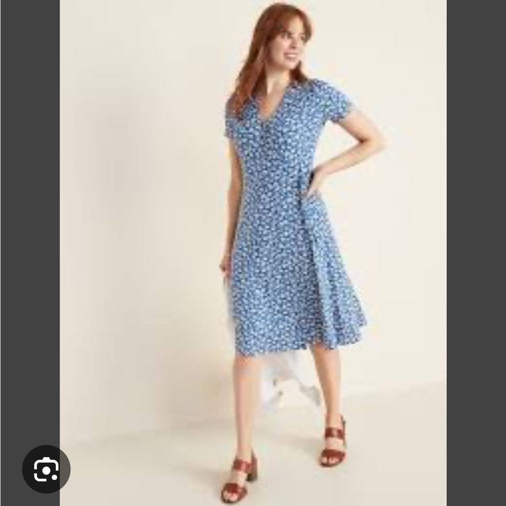 Blue Wrap Dress